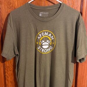 Apeman Strong Olive Green Men's T-Shirt Large